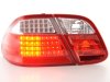 Задние диодные фонари Full LED Red Crystal на Mercedes CLK класс W208