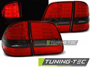 Задние фонари LED Red Smoke Var2 от Tuning-Tec на Mercedes E класс W210 Kombi