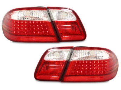 Задние диодные фонари LED Red Crystal на Mercedes E класс W210