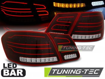 Задние неоновые фонари LED Red Crystal на Mercedes E класс W212