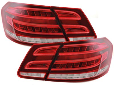 Задние фонари LED Red Crystal на Mercedes E класс W212 рестайл