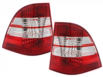 Задние тюнинговые фонари LED Red Crystal на Mercedes ML класс W163