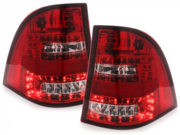 Задние диодные фонари LED Red Crystal на Mercedes ML класс W163