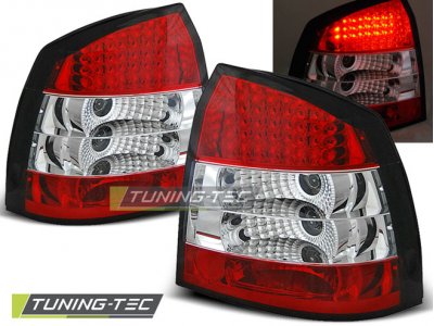 Задние светодиодные фонари LED Red Crystal Var2 от Tuning-Tec на Opel Astra G 3D / 5D