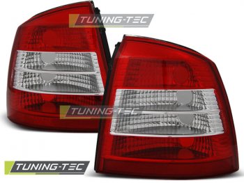 Задние тюнинговые фонари Red Crystal от Tuning-Tec на Opel Astra G 3D / 5D