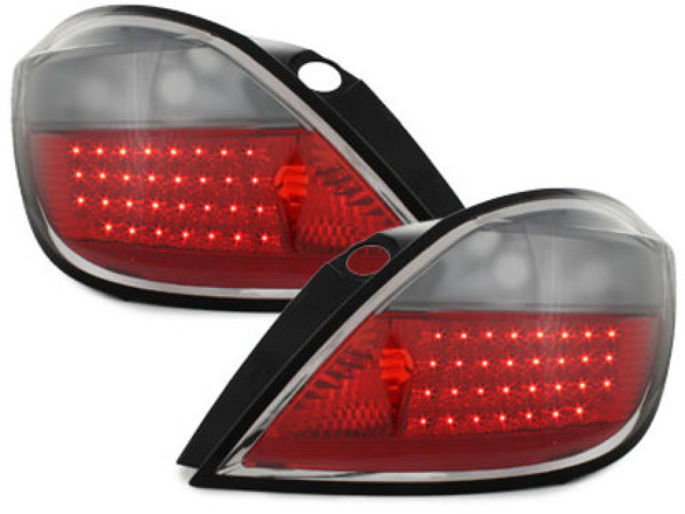 Задние фонари LED Red Smoke на Opel Astra H 5D