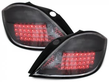 Задние тюнинговые фонари LED Smoke на Opel Astra H 5D