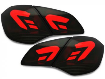 Задняя альтернативная оптика CarDNA LED Black Smoke на Opel Astra J