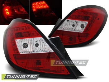 Задняя альтернативная оптика LED Red Crystal от Tuning-Tec на Opel Corsa D 5D