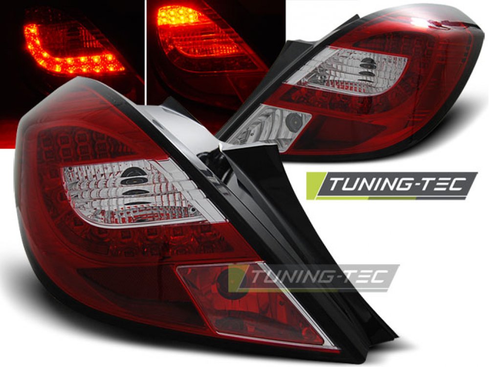 Задние фонари LED Red Crystal от Tuning-Tec на Opel Corsa D 3D