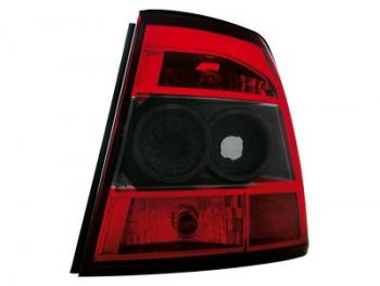 Задние тюнинговые фонари Red Black на Opel Vectra B