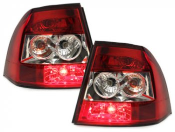 Задняя альтернативная оптика Red Crystal на Opel Vectra B