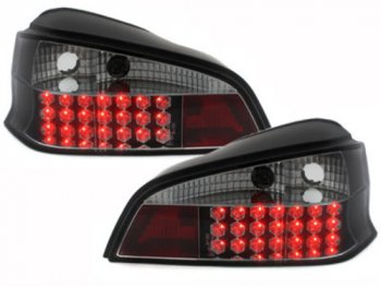 Задние тюнинговые фонари LED Black на Peugeot 106