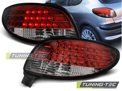 Задние фонари LED Red Crystal Var2 от Tuning-Tec на Peugeot 206