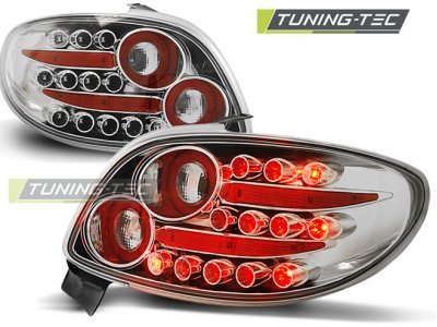 Задние фонари LED Chrome от Tuning-Tec на Peugeot 206