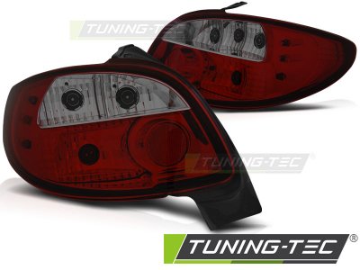 Задние фонари Red Smoke от Tuning-Tec на Peugeot 206
