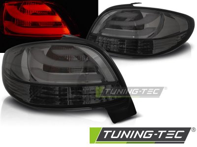 Задние фонари NeonTube Smoke от Tuning-Tec на Peugeot 206