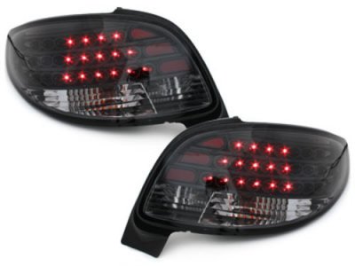 Задние фонари LED Black на Peugeot 206 CC