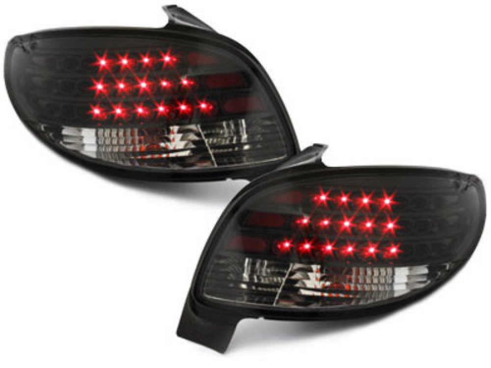 Задние фонари LED Black на Peugeot 206
