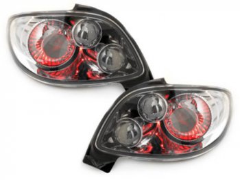 Задние тюнинговые фонари Chrome на Peugeot 206 CC