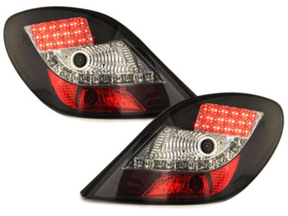 Задние фонари LED Black на Peugeot 207