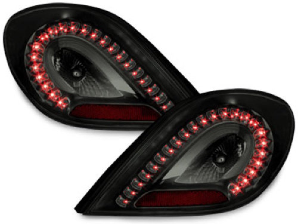 Задние фонари LED Black на Peugeot 207
