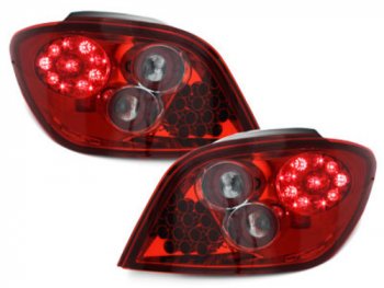 Задние фонари LED Red Crystal на Peugeot 307