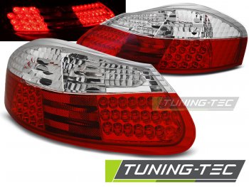 Задние диодные фонари LED Red Crystal на Porsche Boxster 986