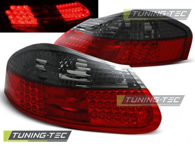 Задние диодные фонари LED Red Smoke на Porsche Boxster 986