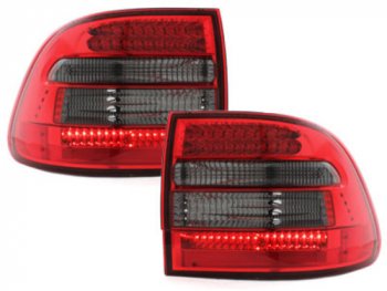 Задние фонари LED Red Smoke на Porsche Cayenne I