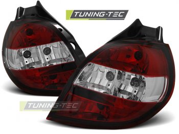 Задние фонари Red Crystal от Tuning-Tec на Renault Clio III 3D / 5D