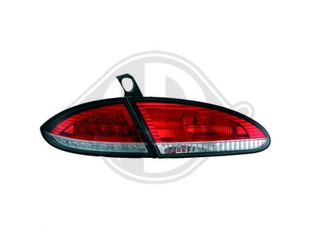 Задние диодные фонари LED Red Crystal на Seat Leon 1P