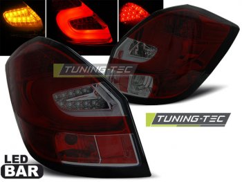 Задние фонари LedBar Red Smoke на Skoda Fabia II