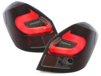 Задние фонари LED Red Smoke на Skoda Fabia II