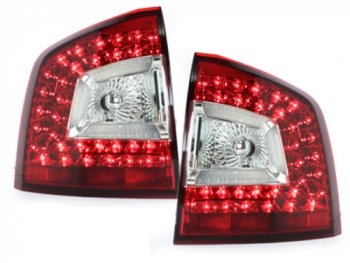 Задние фонари Litec LED Red Crystal на Skoda Octavia II 1Z Combi