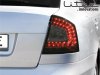 Задние фонари Litec LED Black Smoke на Skoda Octavia II 1Z Limousine