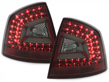 Задние фонари Litec LED Red Smoke на Skoda Octavia II 1Z Limousine