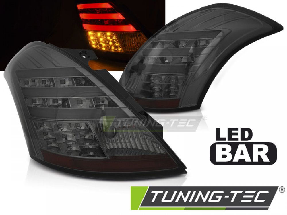 Задние фонари Full LED Smoke от Tuning-Tec на Suzuki Swift III