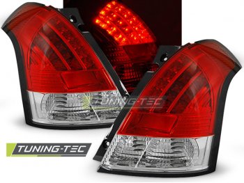 Задние фонари LED Red Crystal на Suzuki Swift II