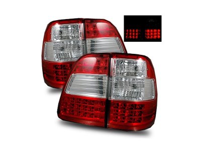 Задние фонари LED Red Crystal на Toyota Land Cruiser 100
