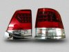 Задние фонари в стиле рестайла LED Red Crystal на Toyota Land Cruiser 200