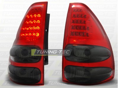 Задние фонари LED Red Smoke на Toyota Land Cruiser Prado 120