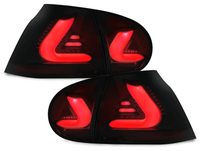 Задние тюнинговые фонари CarDNA чёрные от Dectane на VW Golf V
